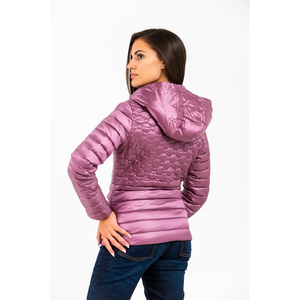 Pink Polyester Parka