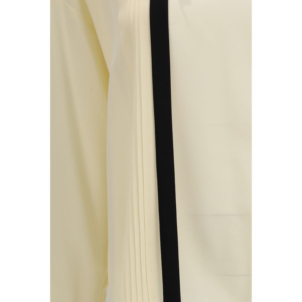 Beige Silk Blouse