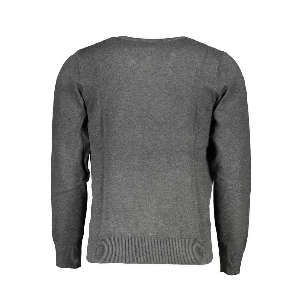 Gray Viscosa Mens Sweater