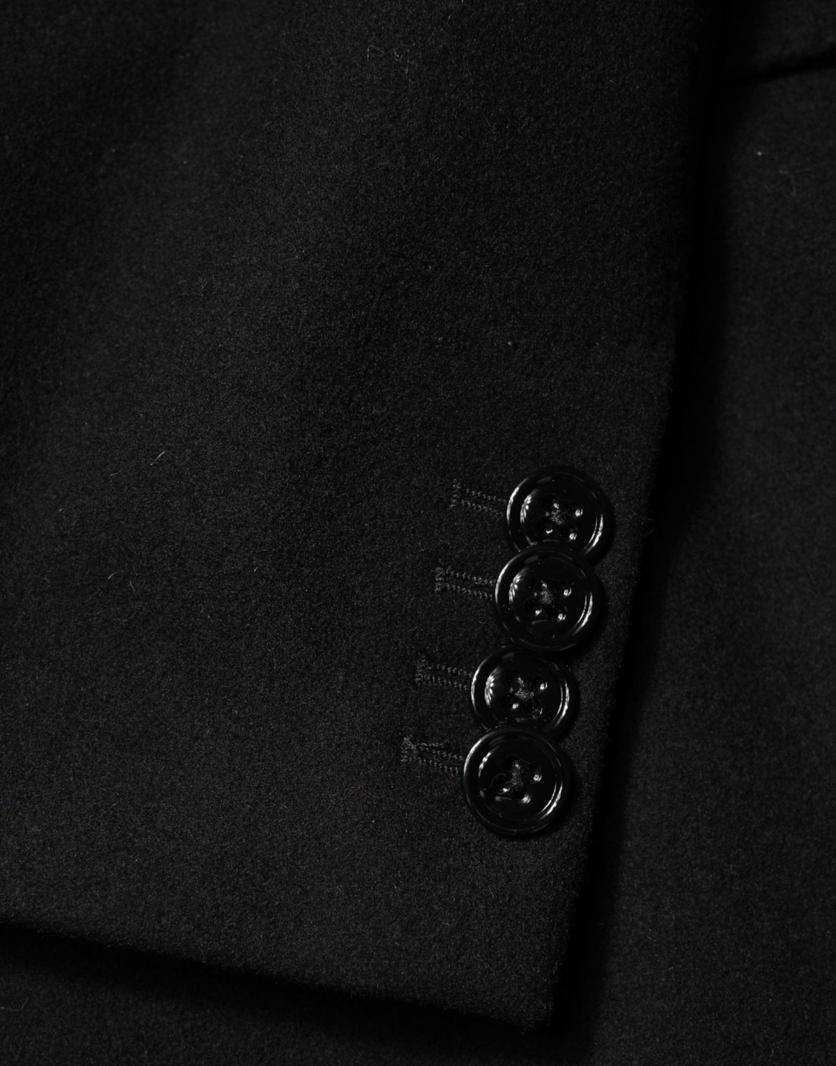 Black Heraldic Patch Single Breasted Blazer Jacket