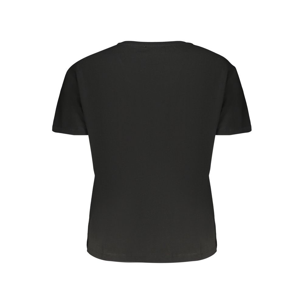 Black Cotton Women's T-Shirt