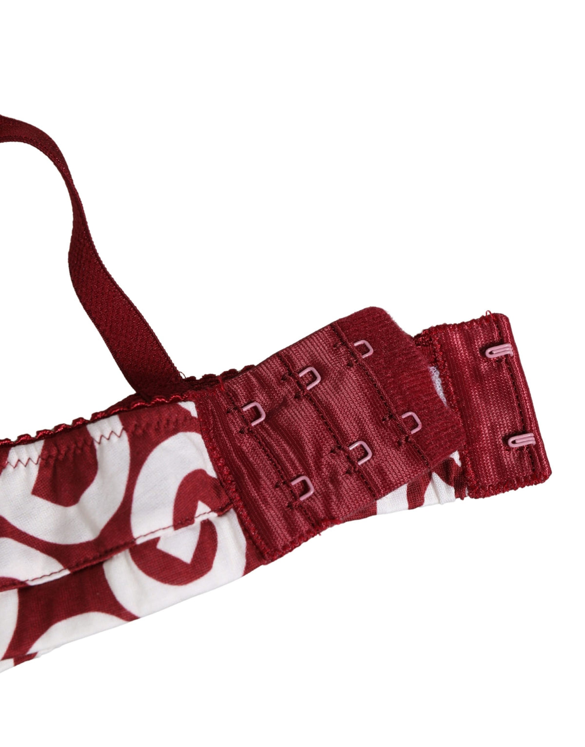 Red Logo Monogram Cotton Soft Cup Bra Underwear