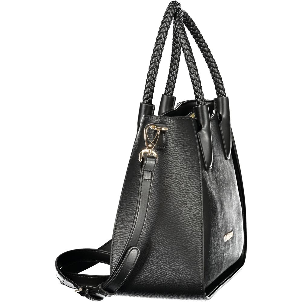 Nero Poliuretano Women's Bag with Adjustable Shoulder Strap
