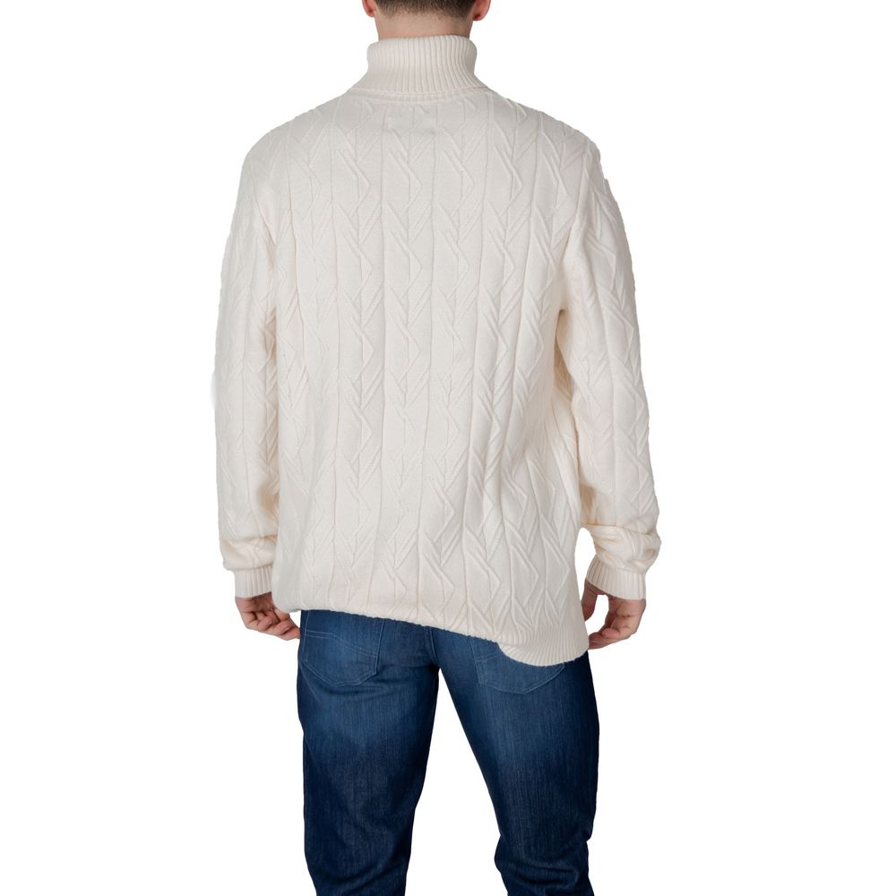 Cream Polyester Turtleneck