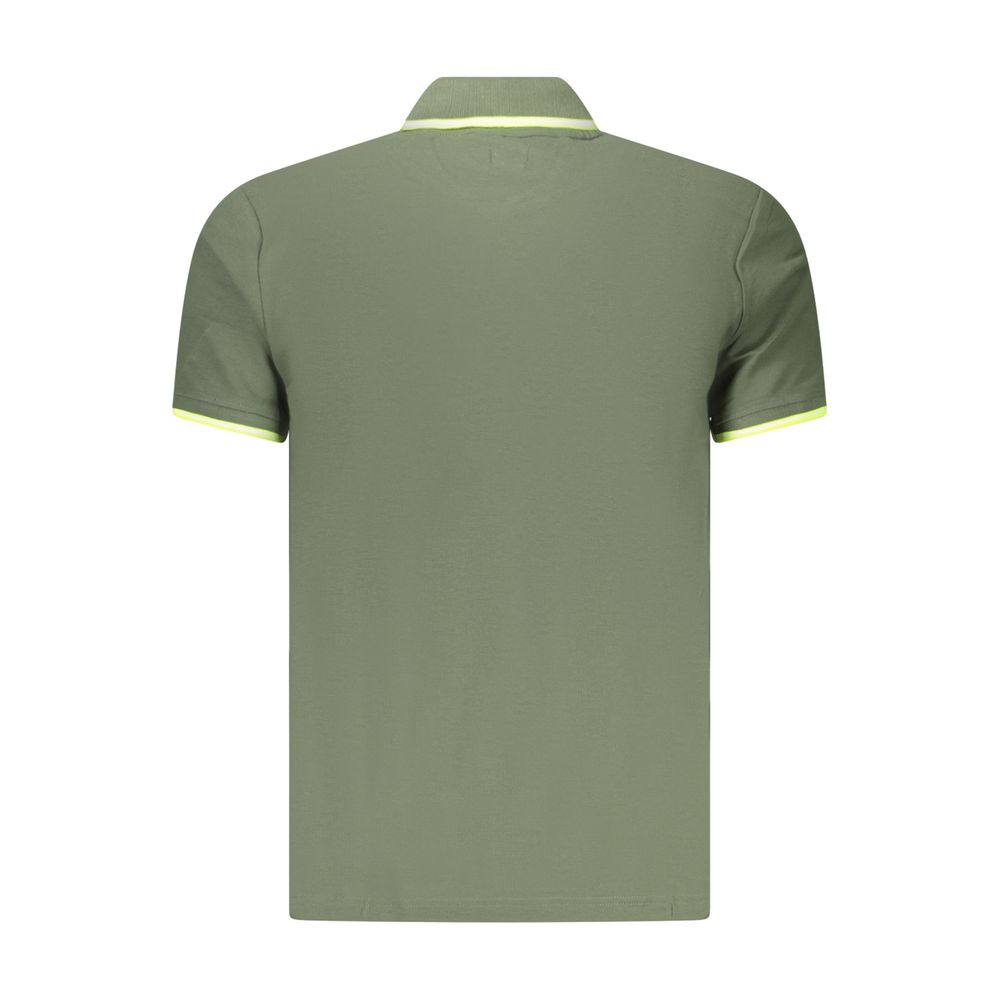 Green Cotton Men's Polo