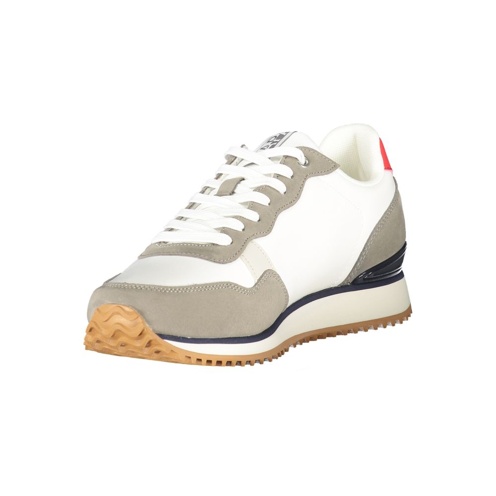 Bianco Polyurethane Uomo Sneaker