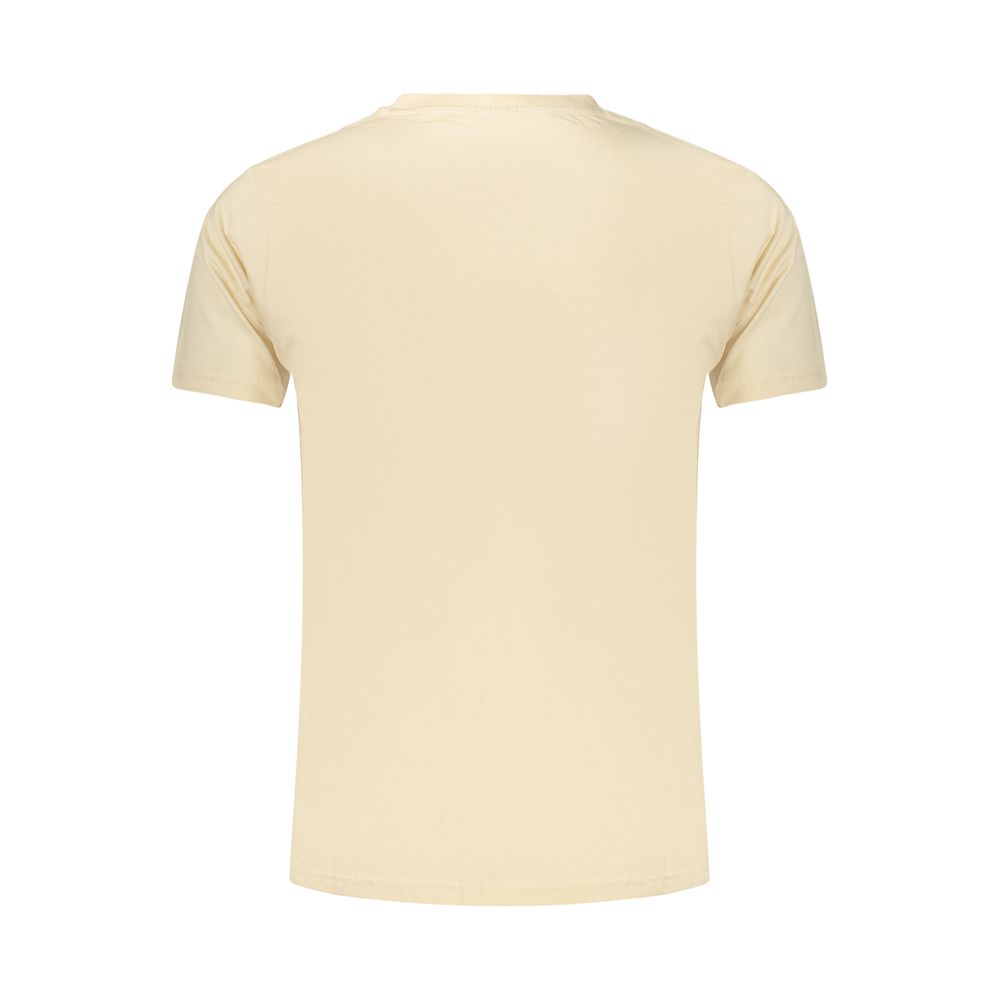 Beige Cotton Men's T-Shirt