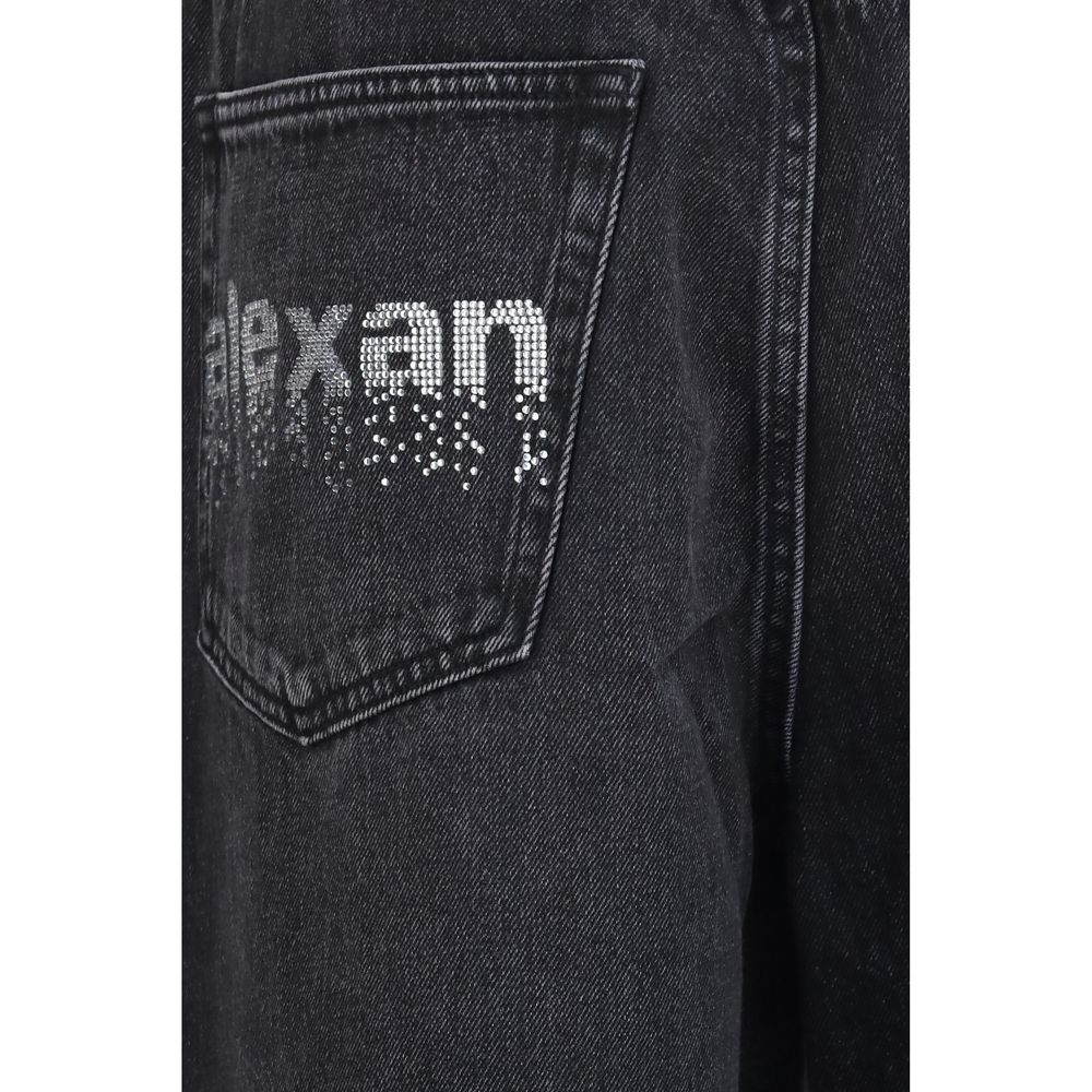 Black Cotton Jeans Denim