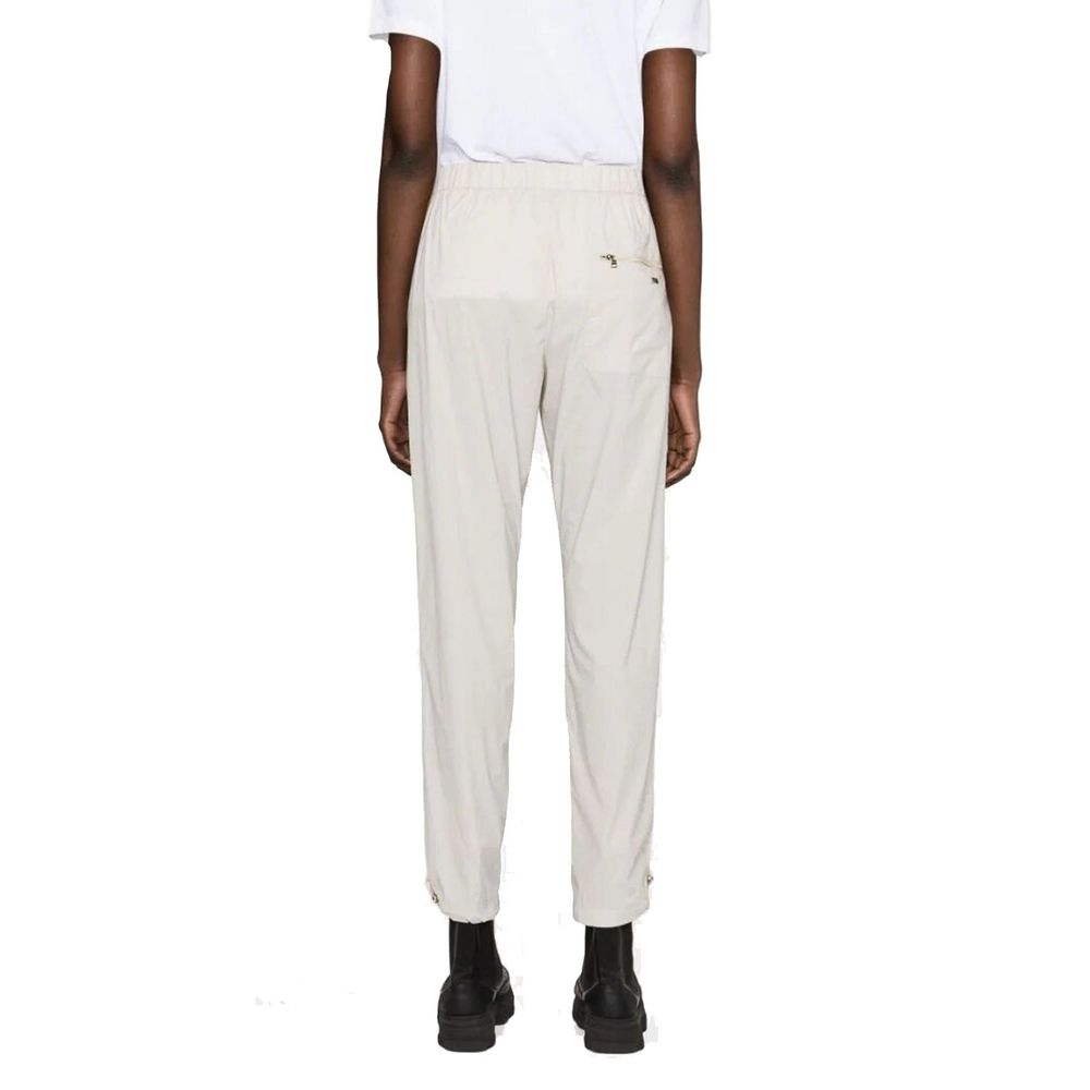 Gray Elastane Casual Pants