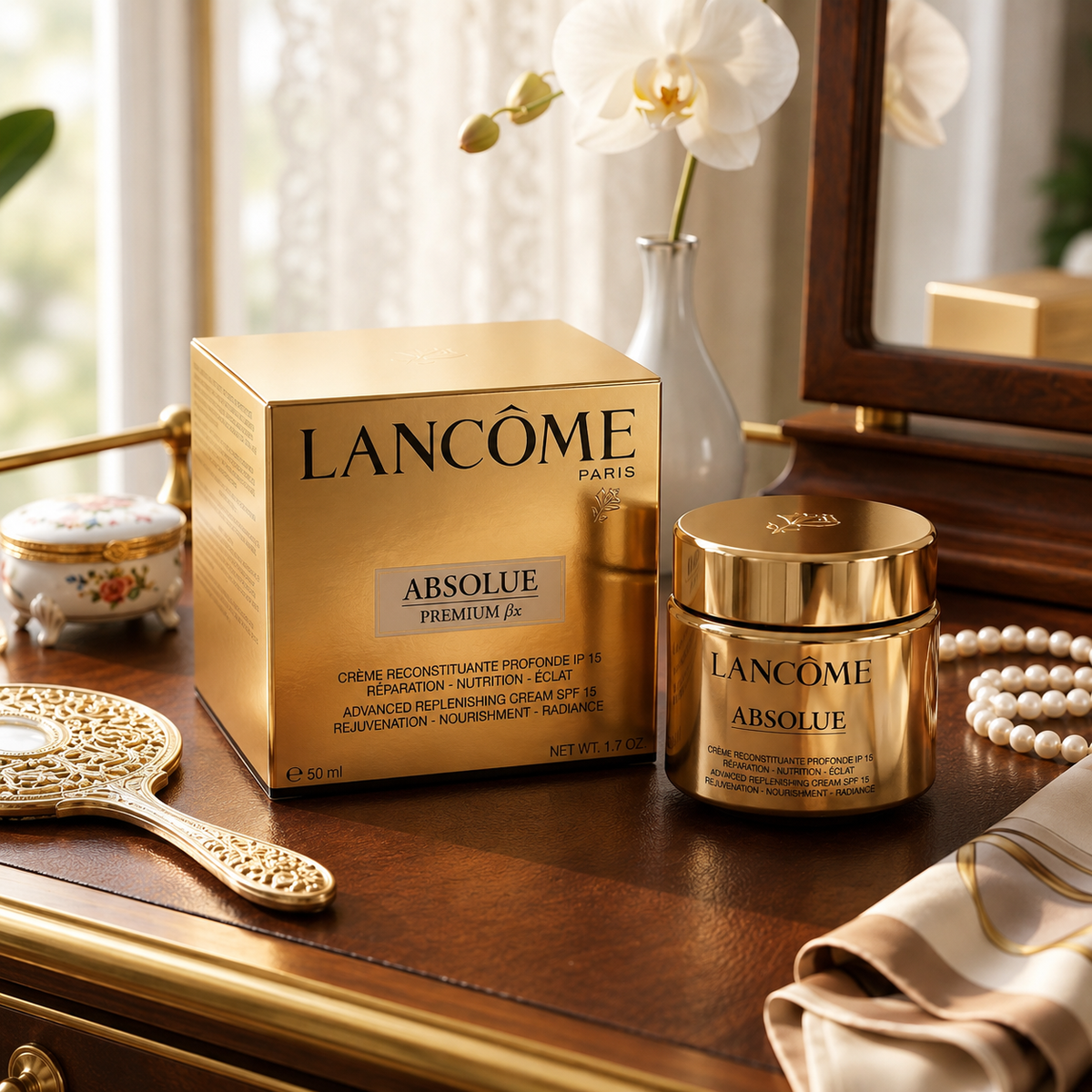 Lancôme Absolue Premium βx Advanced Replenishing Cream SPF 15 - 50ml / 1.7 oz Luxury Anti-Aging Face Moisturizer