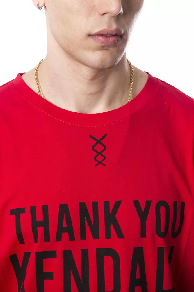 Red Cotton Men's T-Shirt