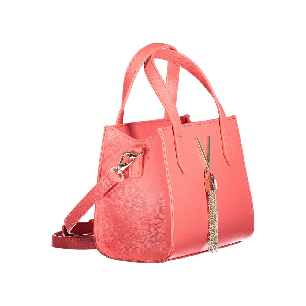 Pink Polyurethane Women's Bag