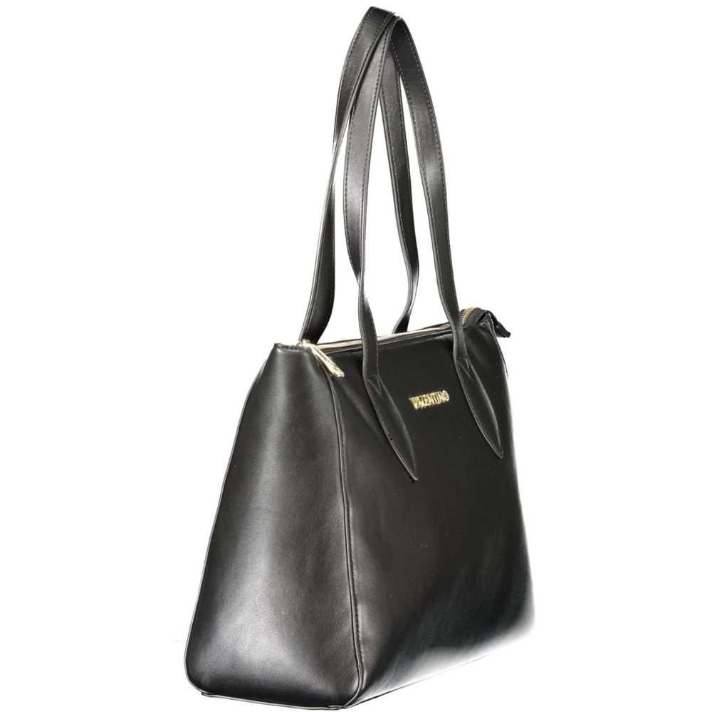 Black Polyurethane Women's Bag