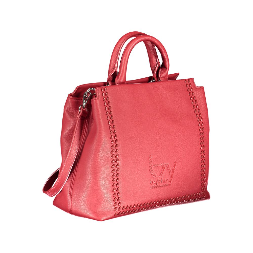 Beige Polyurethane Women Handbag