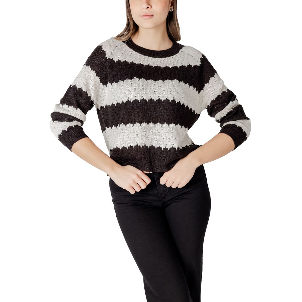 Black And White Marabou Sweatshirt