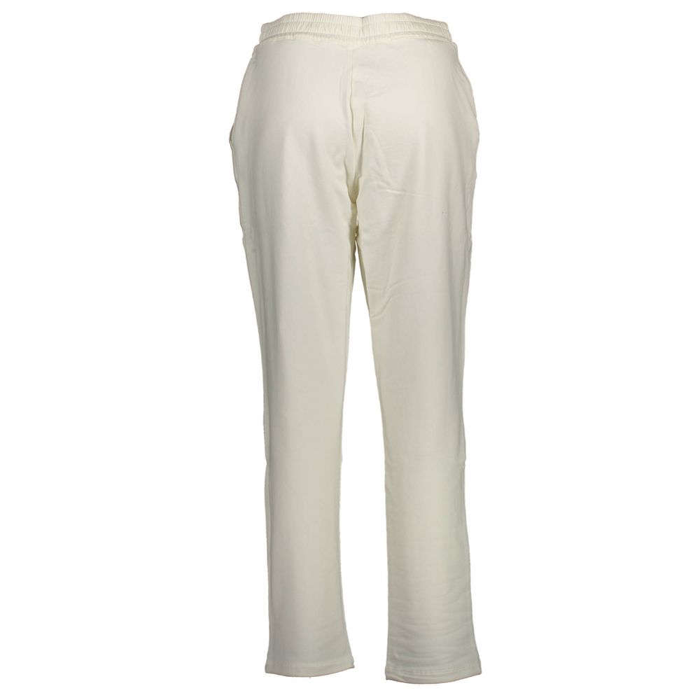 White Cotton Women's Trouser