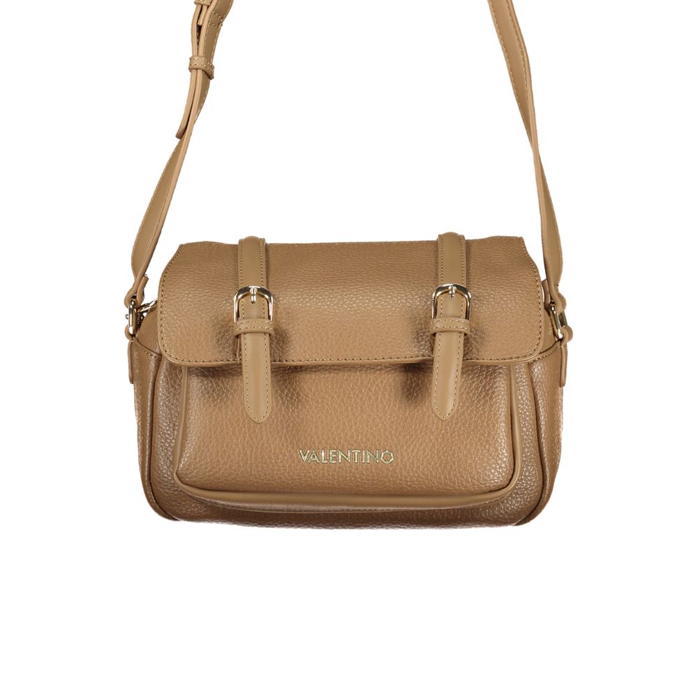 Brown Polyurethane Women's Bag