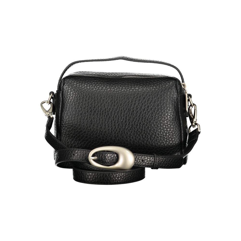 Black Polyurethane Women's Bag