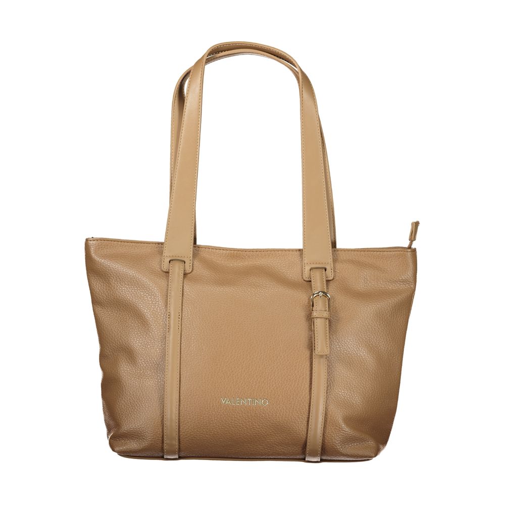 Brown Polyurethane Womens Bag