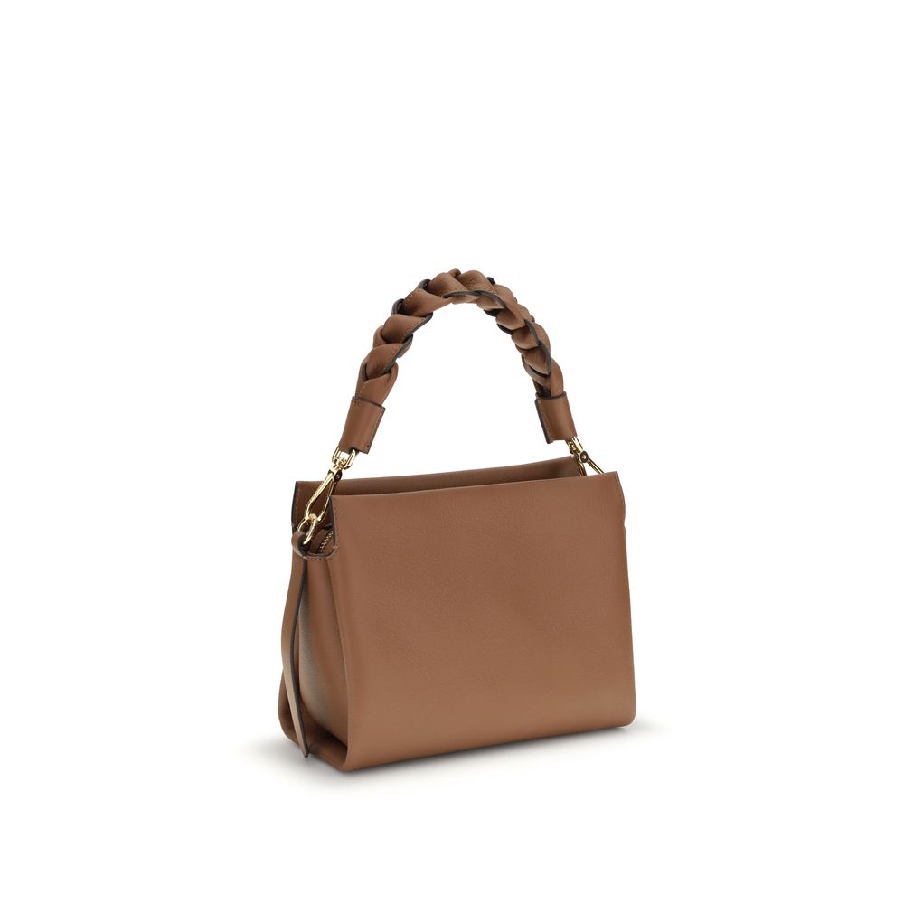 Beige Calf Leather Bos Taurus Shoulder Bag