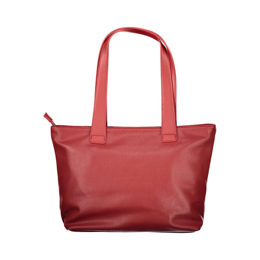 Rosso Polyurethane Women's Bag with Zip Closure