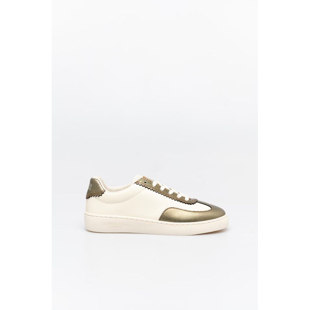 Bronze Leather Low Top Sneakers