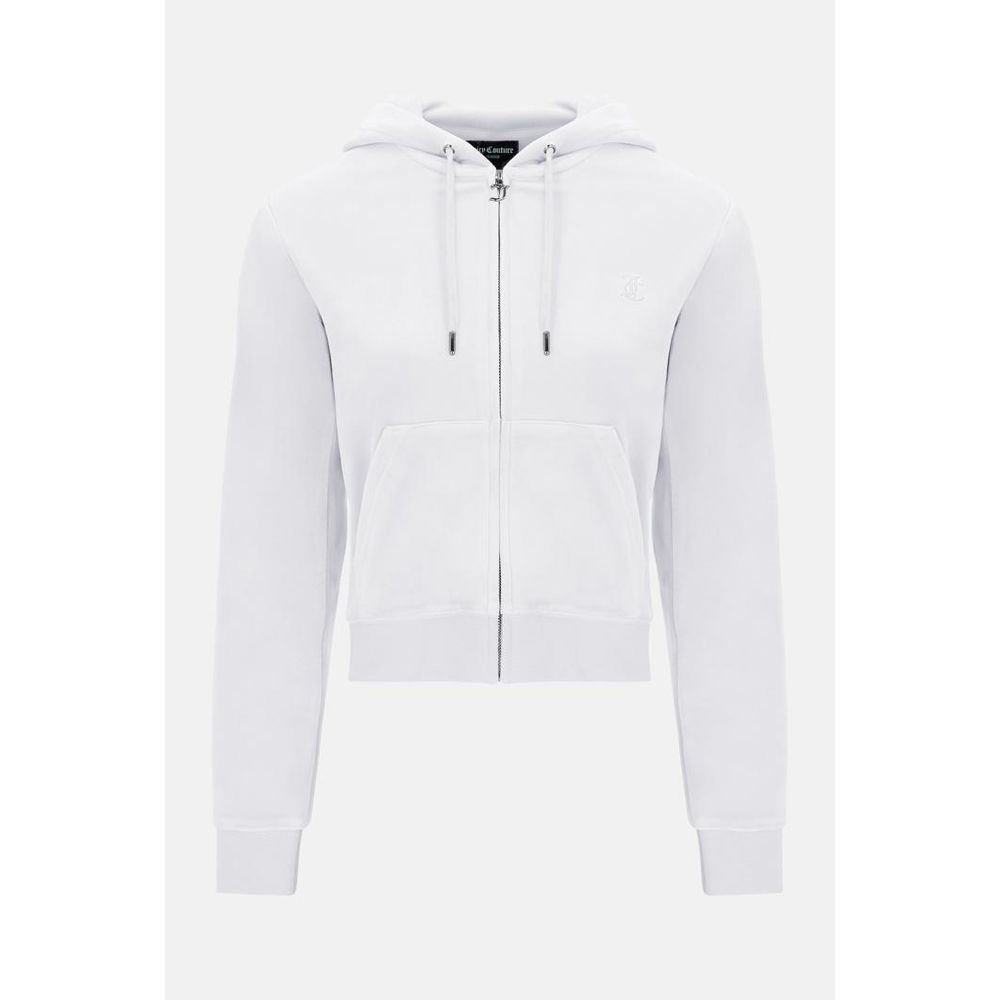 White Polyester Sweatshirt