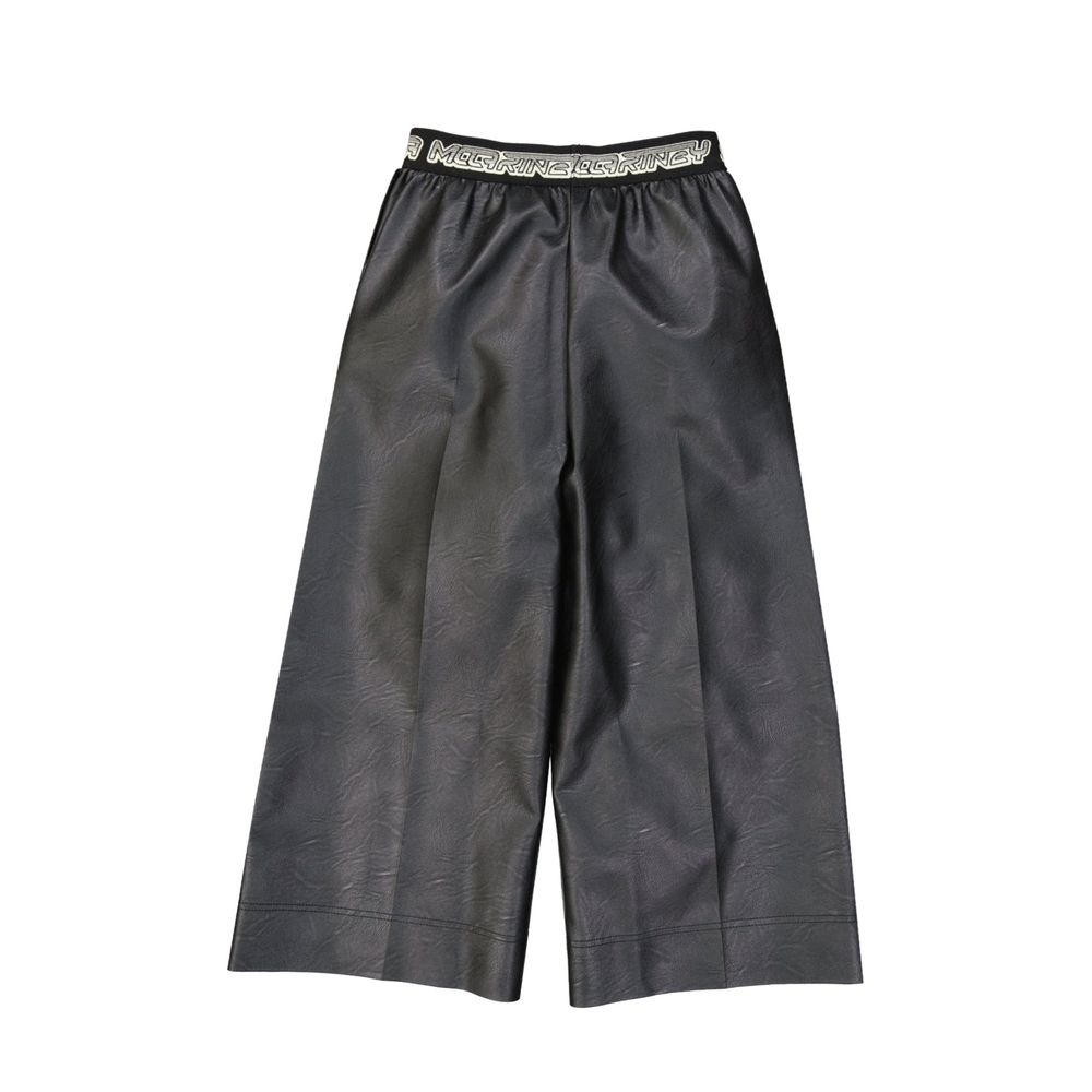 Black Viscose Casual Pants