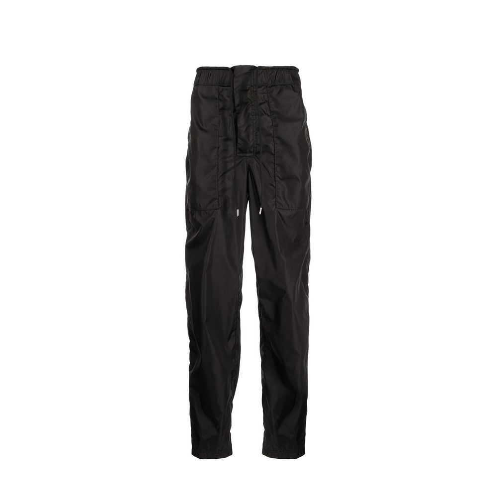 Black Polyamide Joggers (Workout Pants)