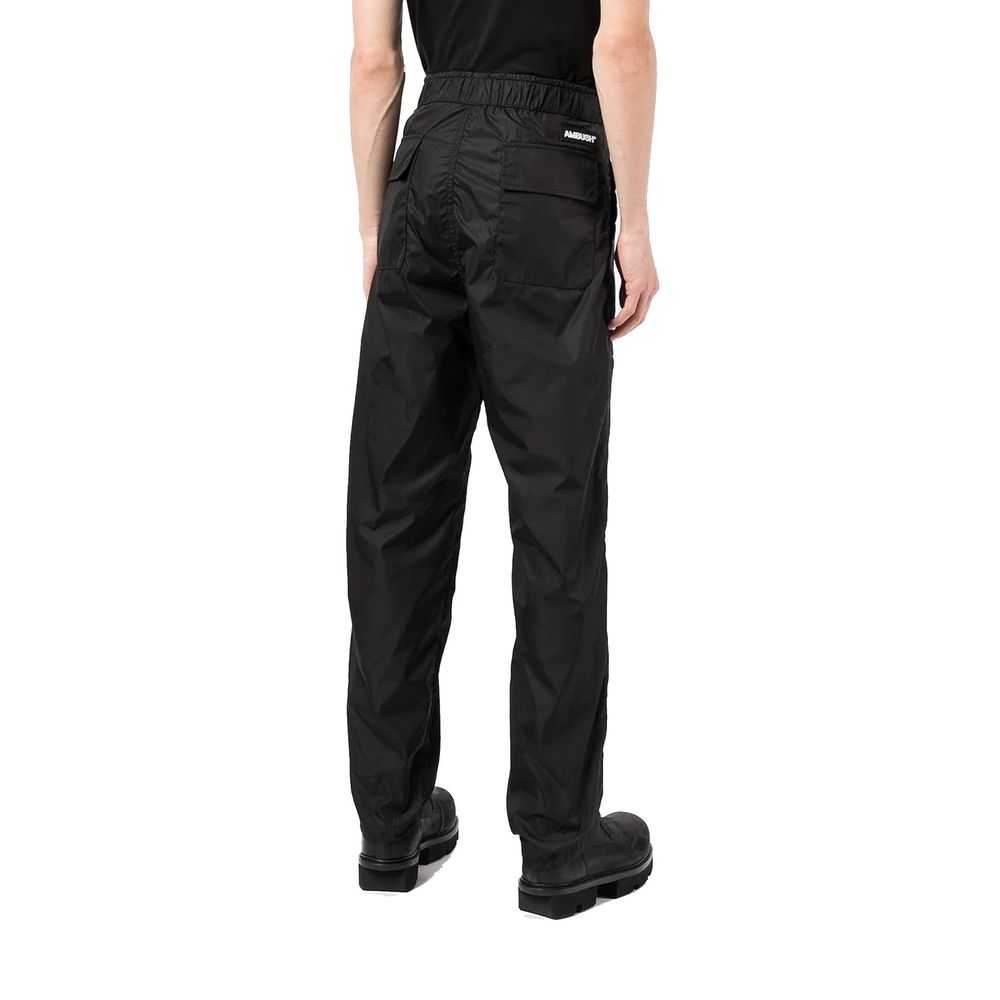 Black Polyamide Joggers (Workout Pants)