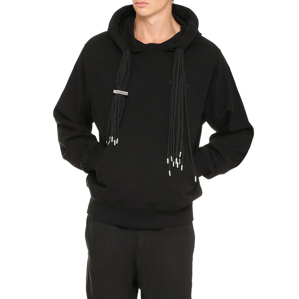 Black Cotton Sweatshirt