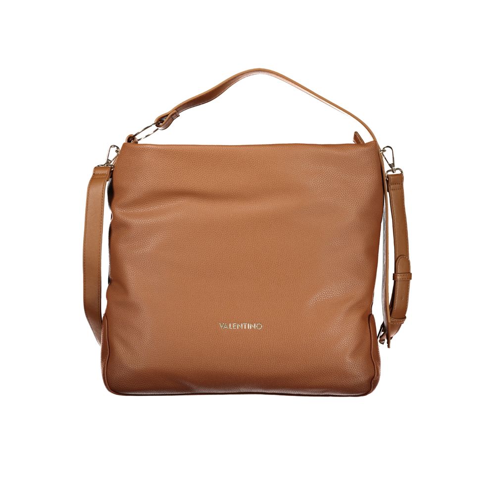 Brown Polyurethane Women's Bag
