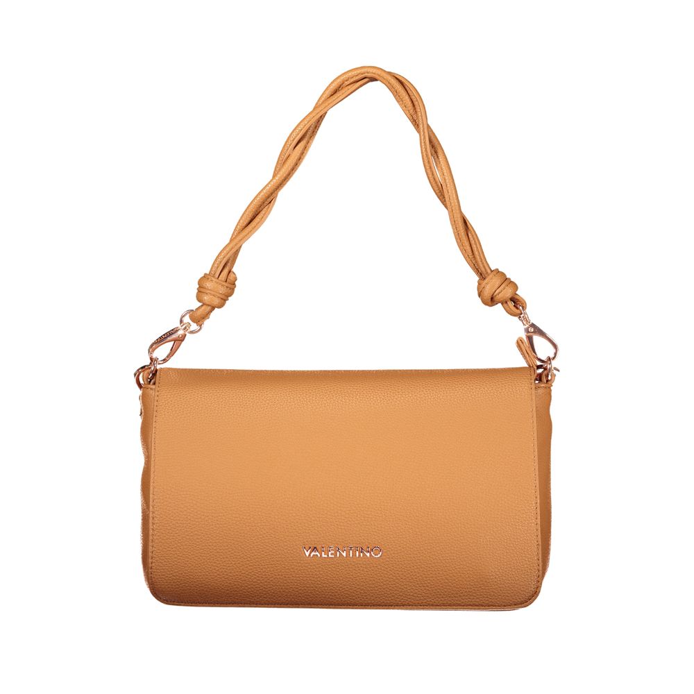 Brown Polyurethane Women's Bag