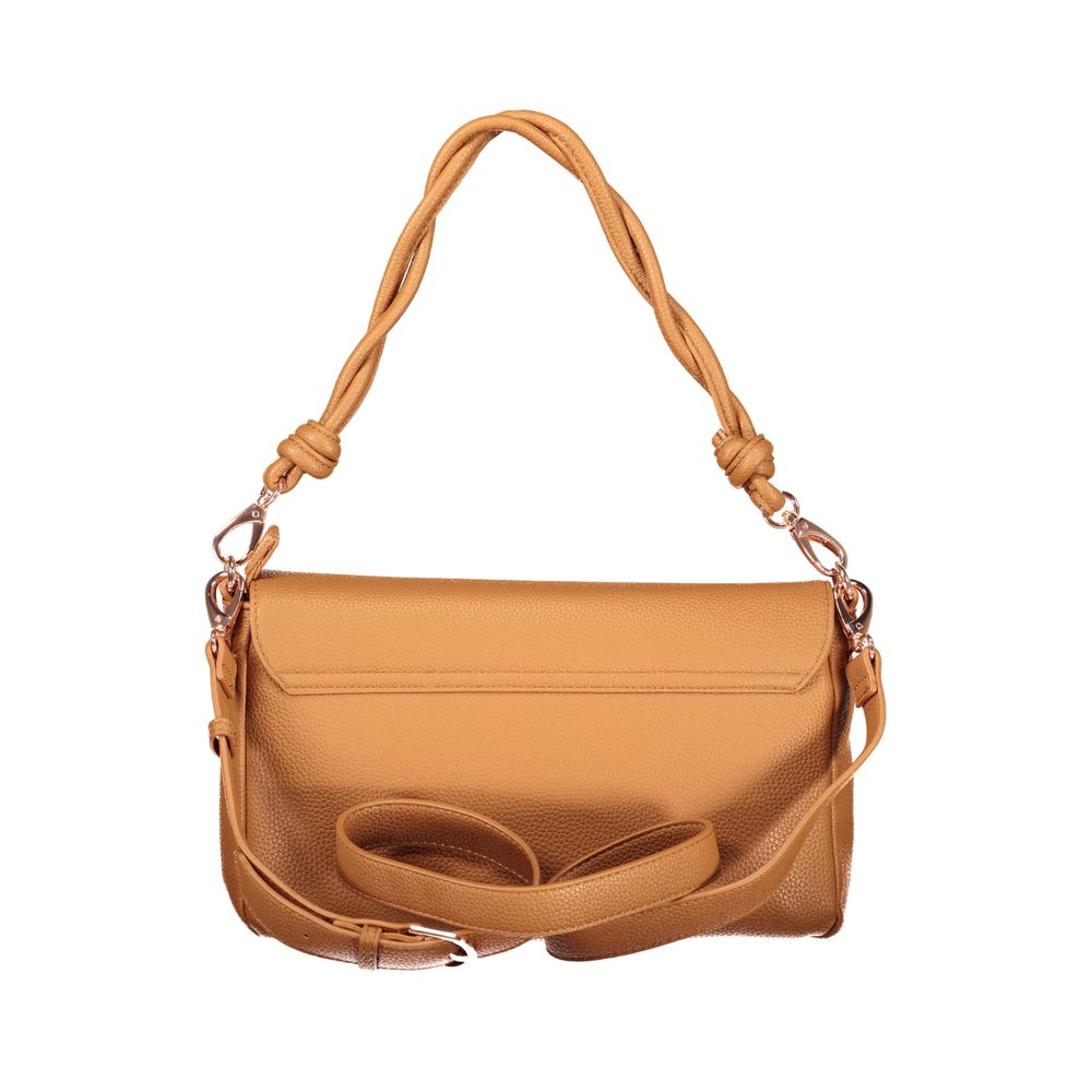 Brown Polyurethane Women's Bag