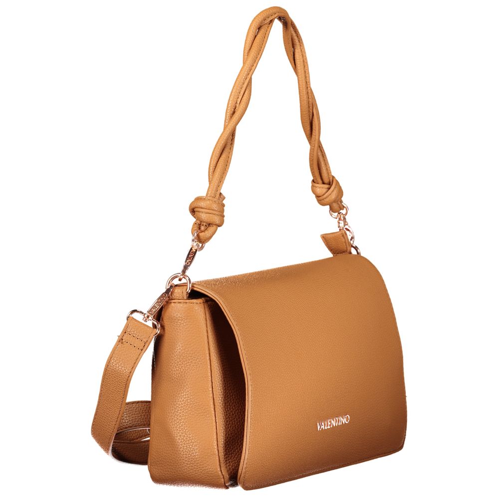Brown Polyurethane Women's Bag