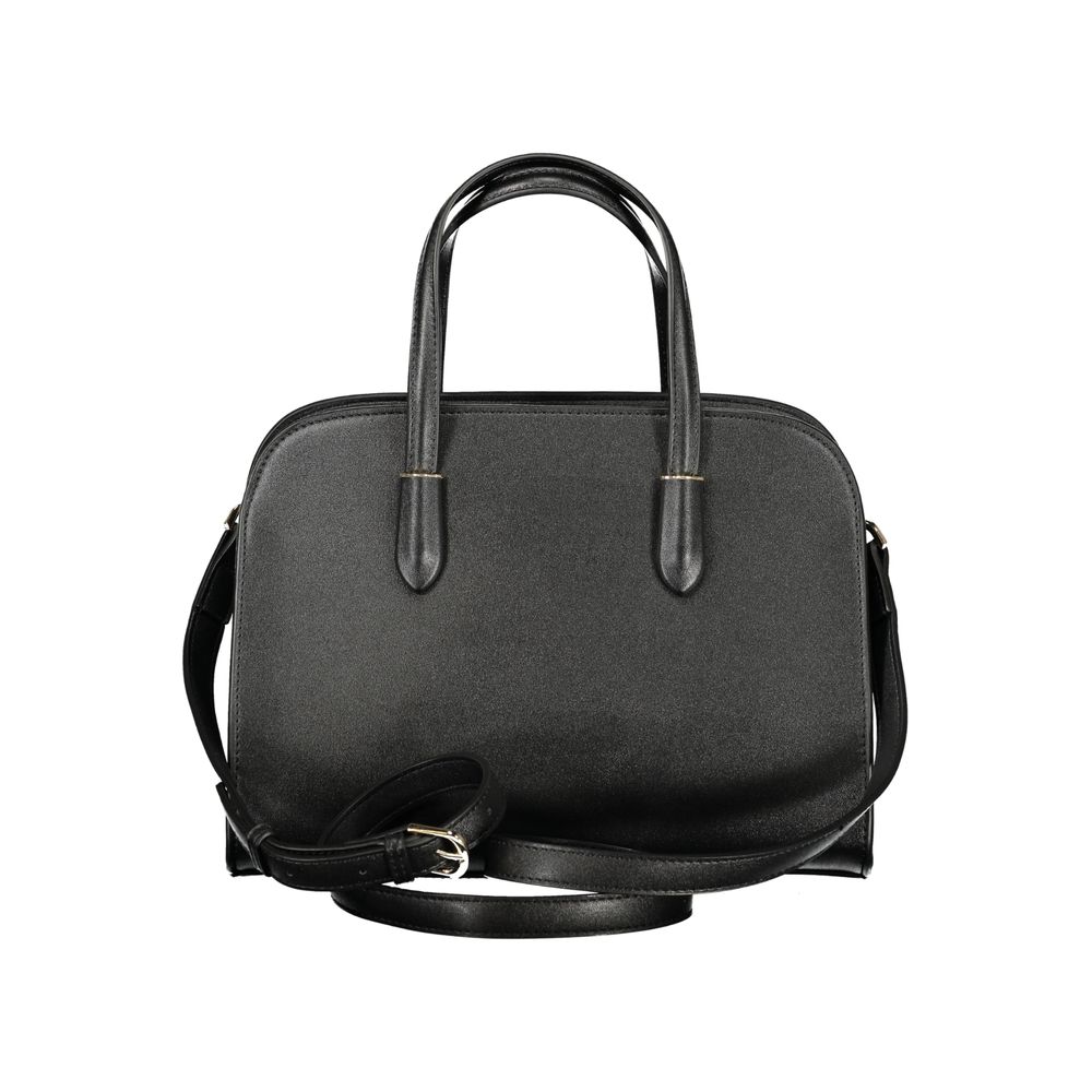 Black Polyurethane Women's Bag