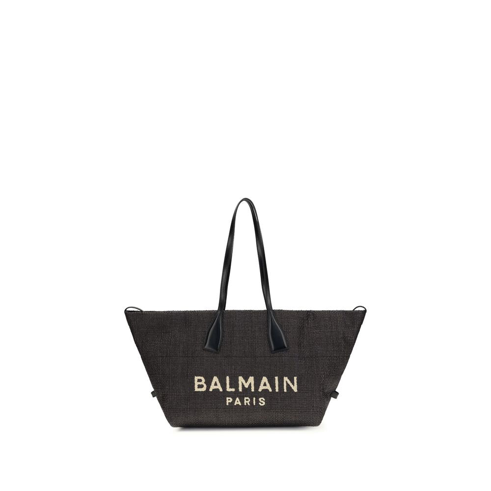 Black Raffia Shoulder Bag
