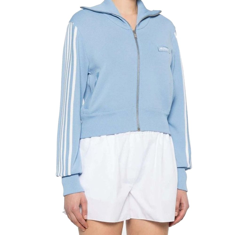 Blue Nylon Cardigan