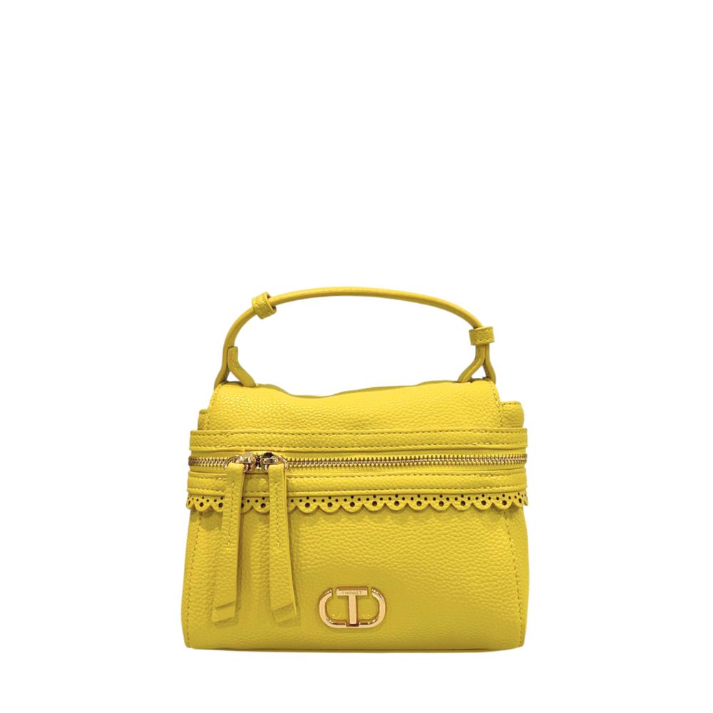 Yellow PU Women Handbag