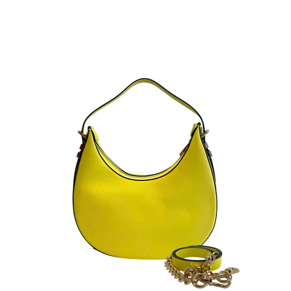 Yellow PU Women Shoulder Bag