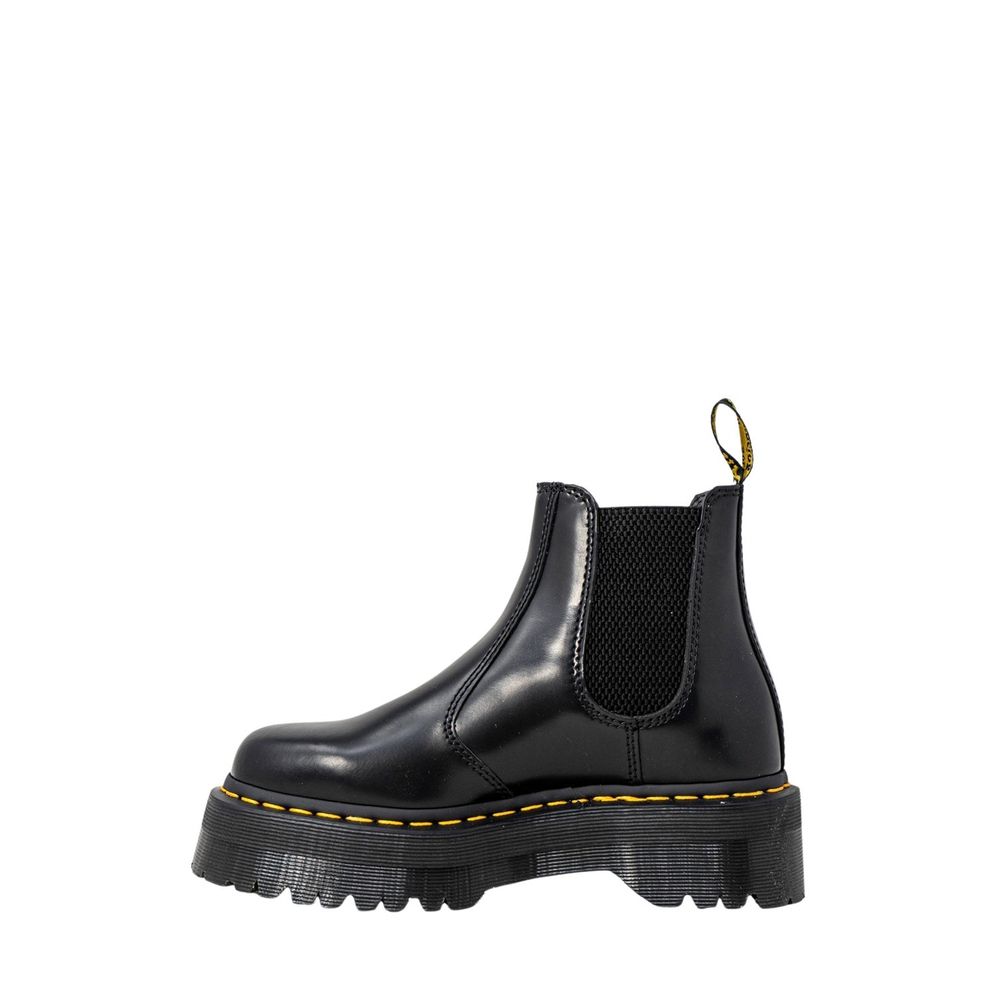 Black Leather Ankle Boots
