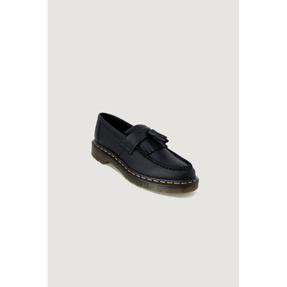 Black Leather Platform Pumps
