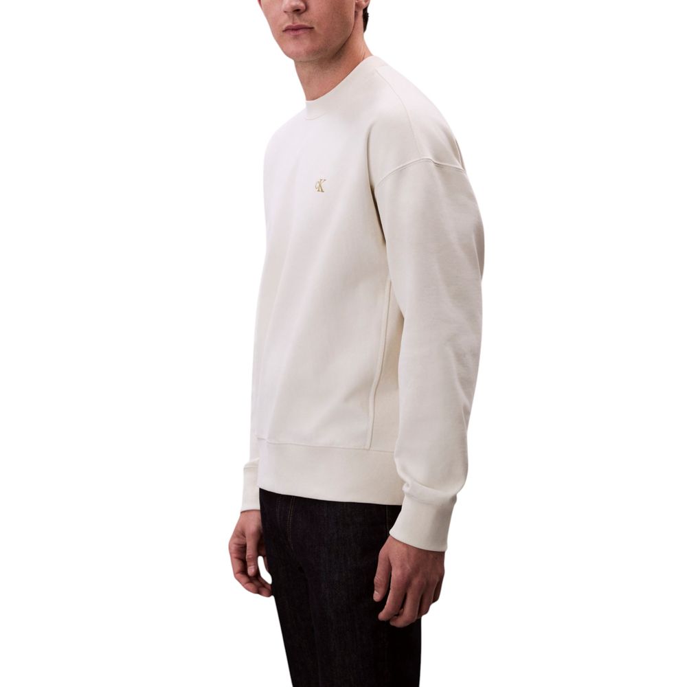 White Cotton Sweatshirt