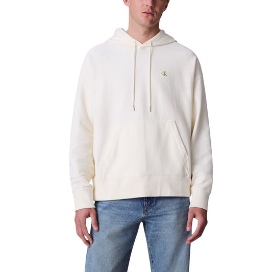 Beige Cotton Hoodie