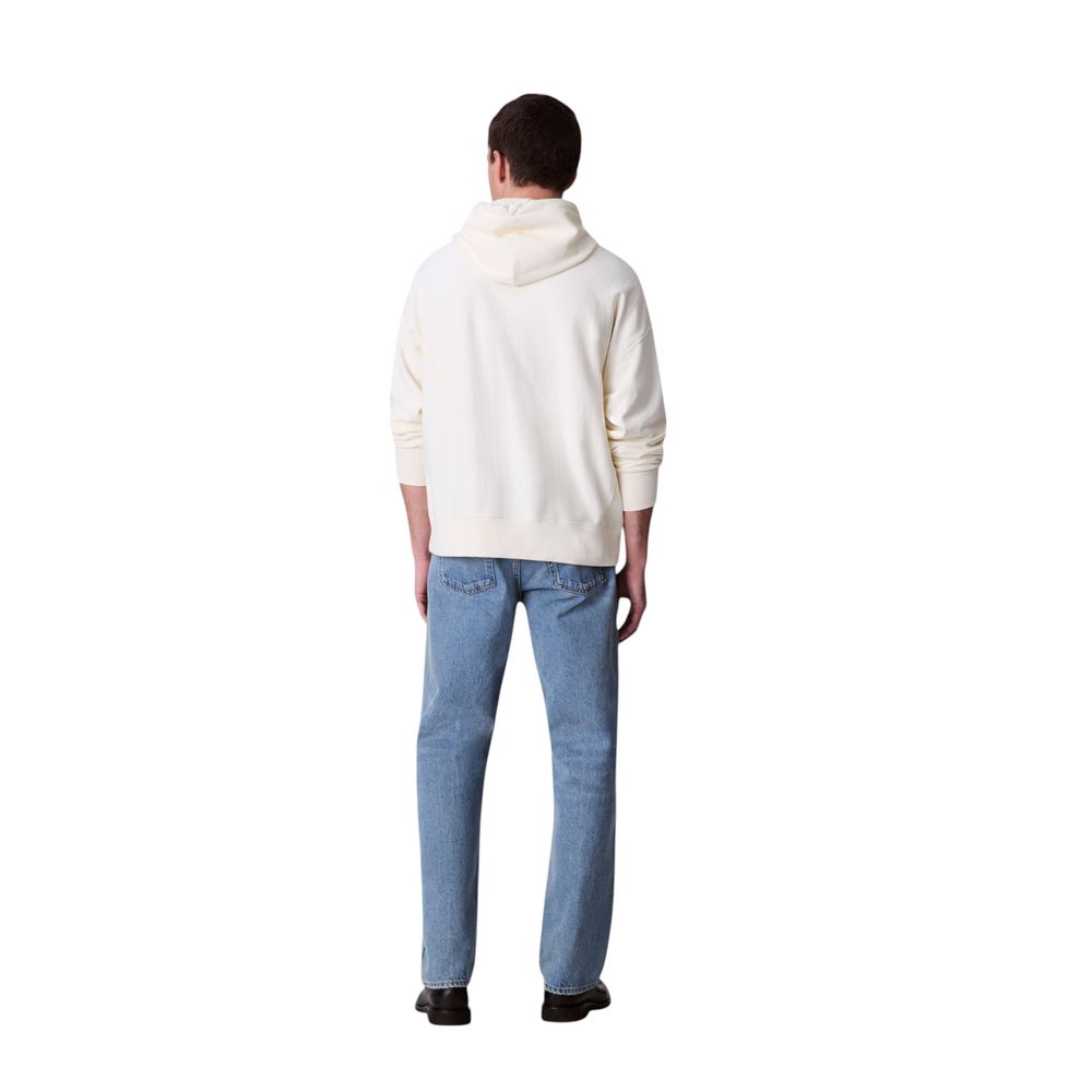 Beige Cotton Hoodie