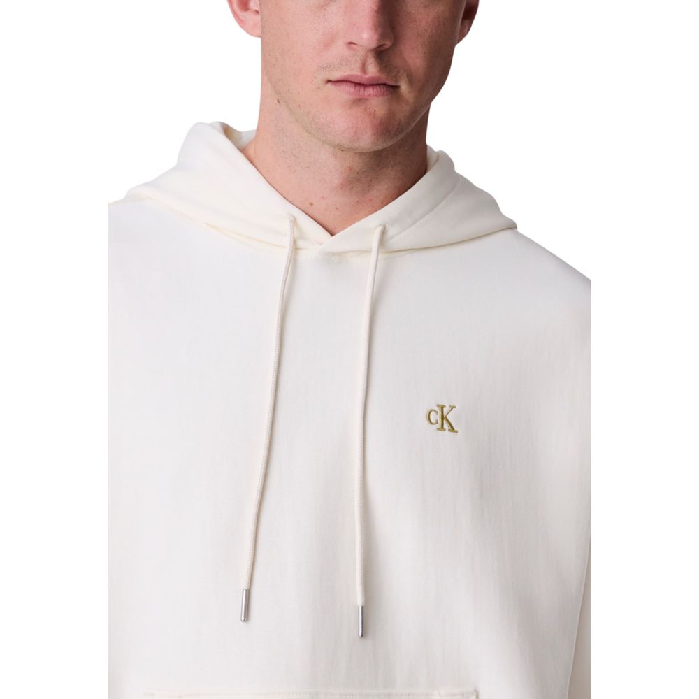 Beige Cotton Hoodie
