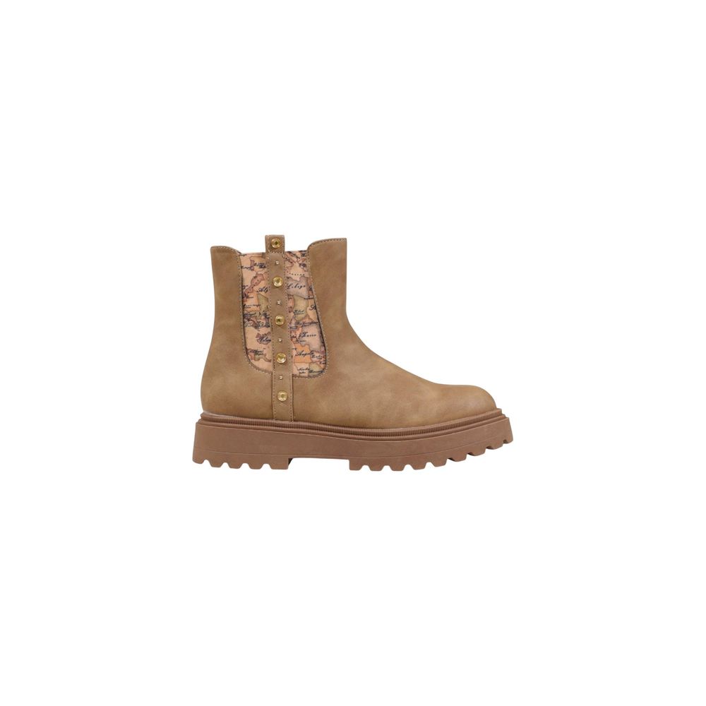 Beige Polyethylene Ankle Boots