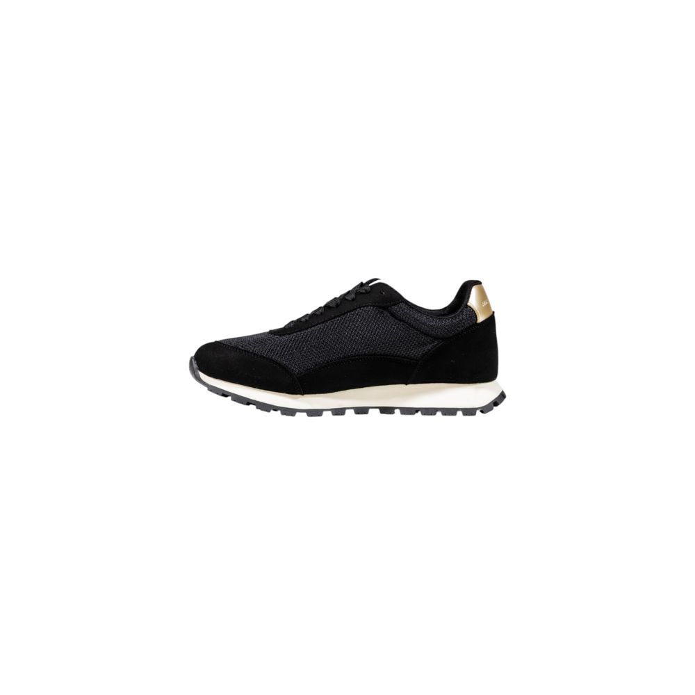 Bicolor Polyester Athletic Sneakers