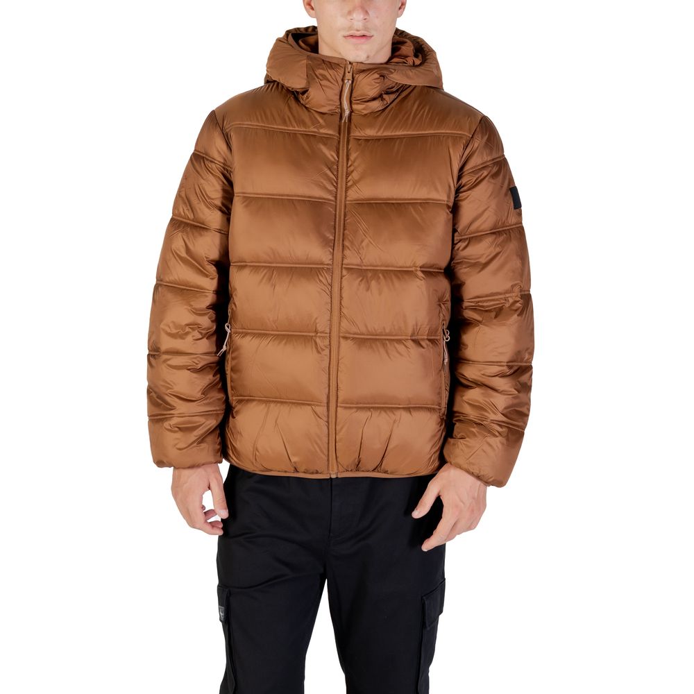 Brown Polyamide Coat