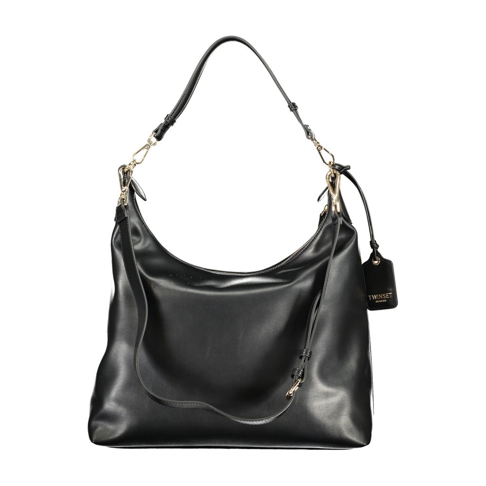 Nero Poliuretano Women Hobo Bag